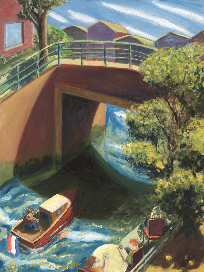 Image: Us in Amsterdam, an original painting by Daniel Samakow